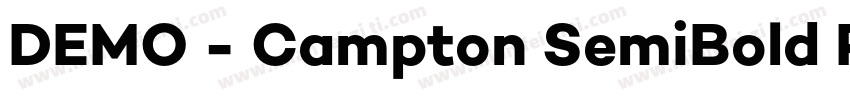 DEMO - Campton SemiBold Regular字体转换